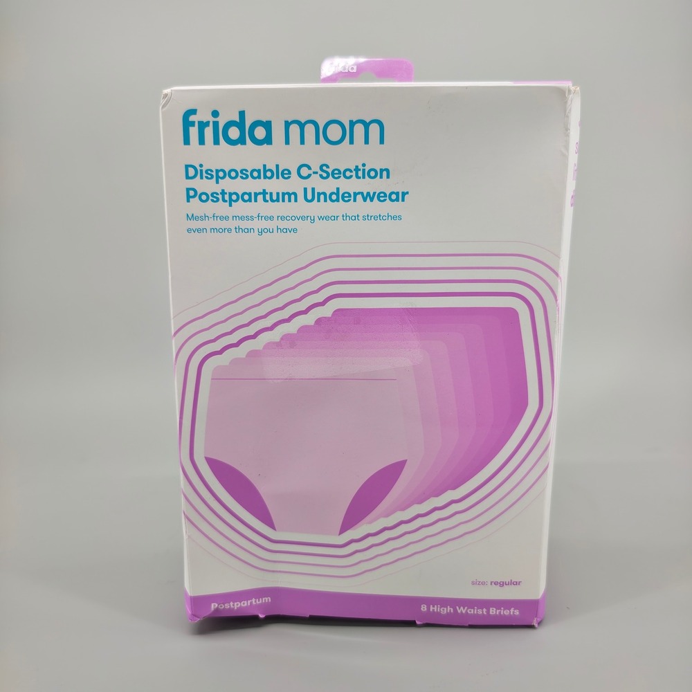 Frida Mom Disposable C-Section Postpartum Underwear 8ct Regular Damaged Box